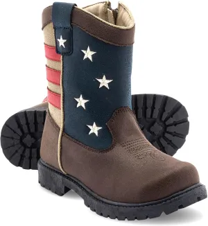 Premium Kids Cowboy Boots - Comfort Fit, Breathable Cowboy Boots Rounded Toe Style - Durable & Stylish Western Wear,Faux Leather Cowboy Boots for Kids