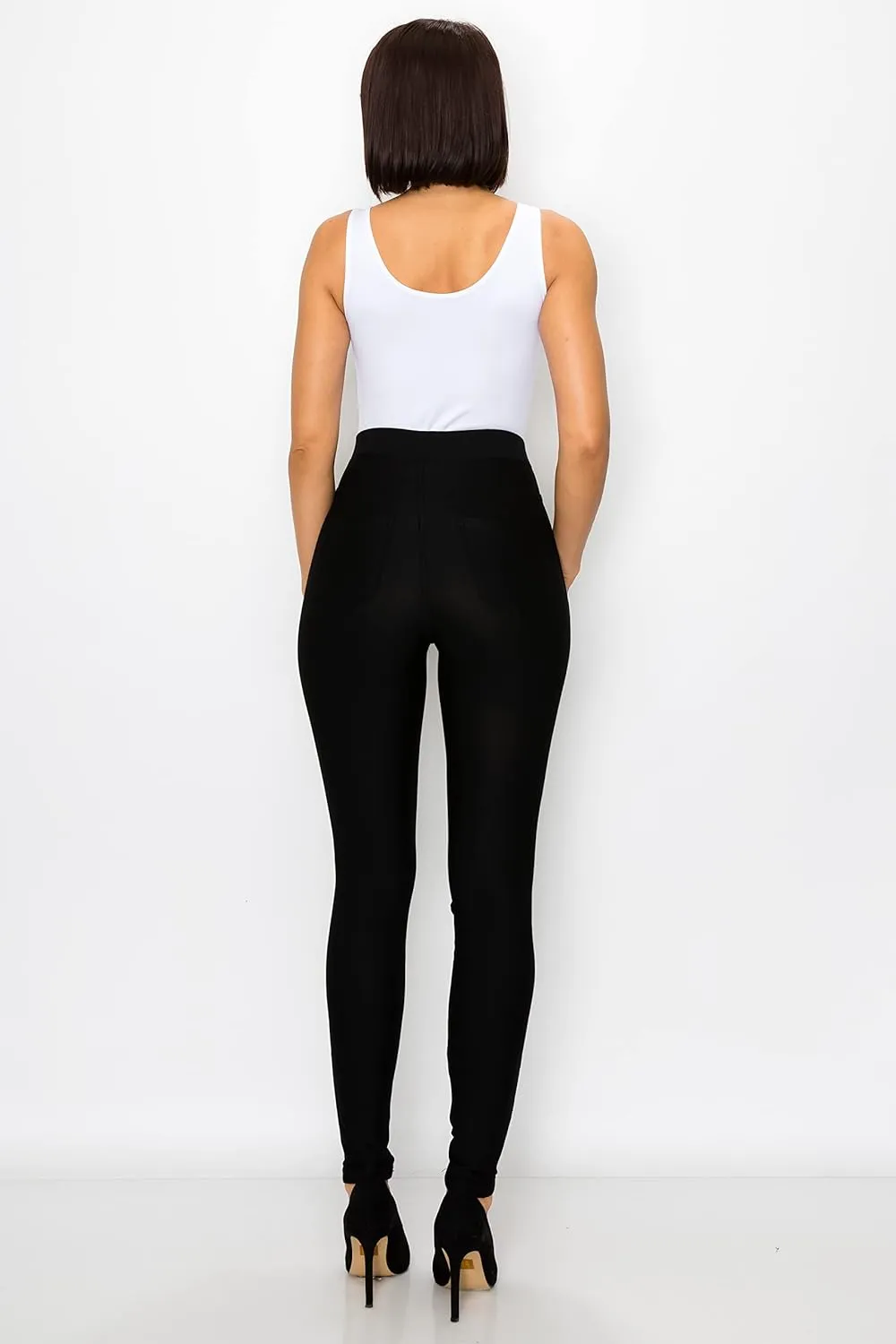 Prolific Health Women's Pull-On Ponte Pants – High Waist Slim or Flared Trousers with Tummy Control for Work or Casual Wear