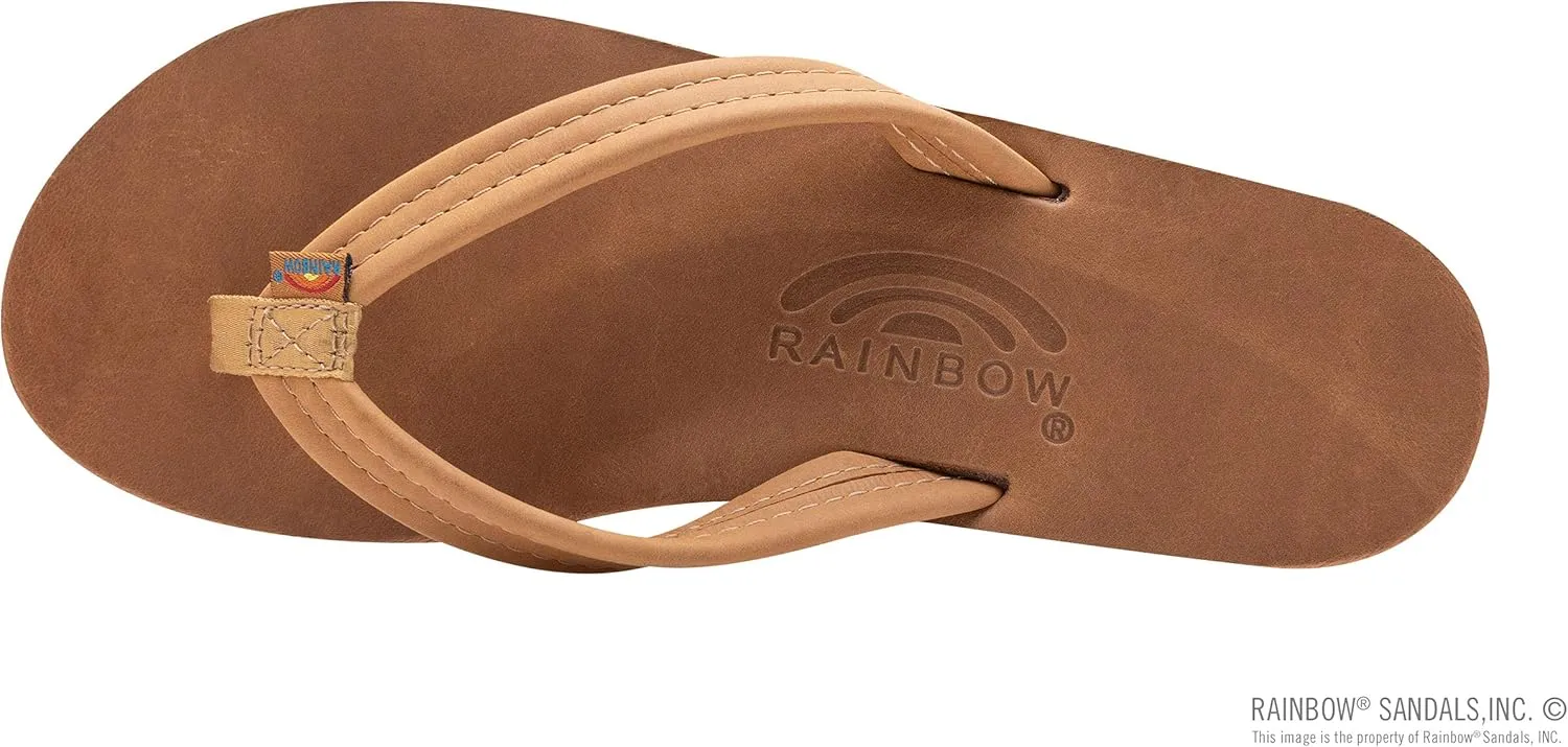 Rainbow Sandals Women's Luxury Leather - Single Layer Arch Support with a 3/4" Medium Strap