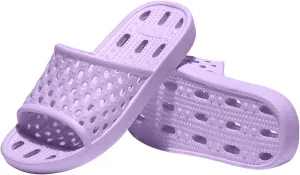 Ranberone Shower Shoes Women Quick Drying Non Slip College Dorm House Shower Sandals with Holes
