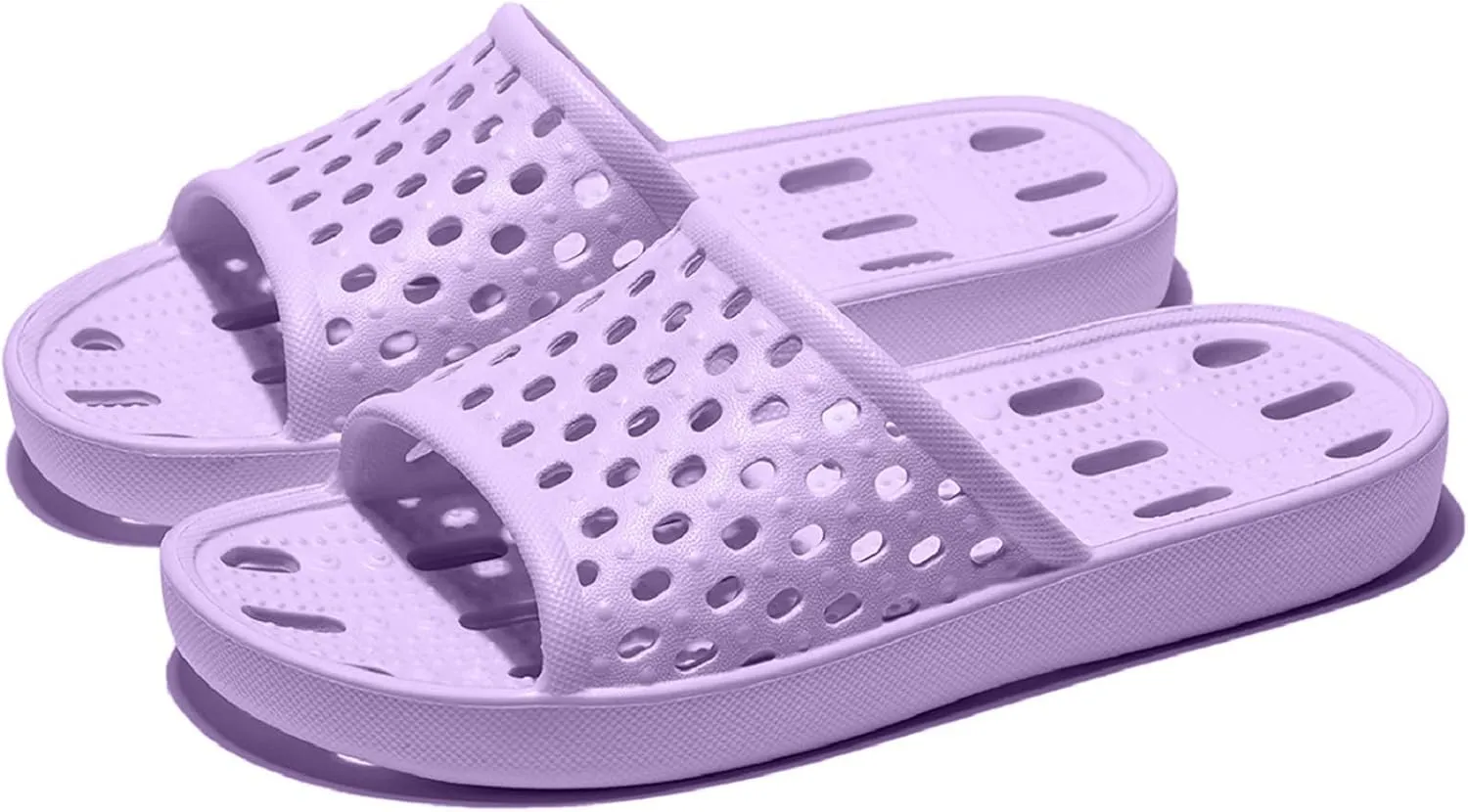 Ranberone Shower Shoes Women Quick Drying Non Slip College Dorm House Shower Sandals with Holes