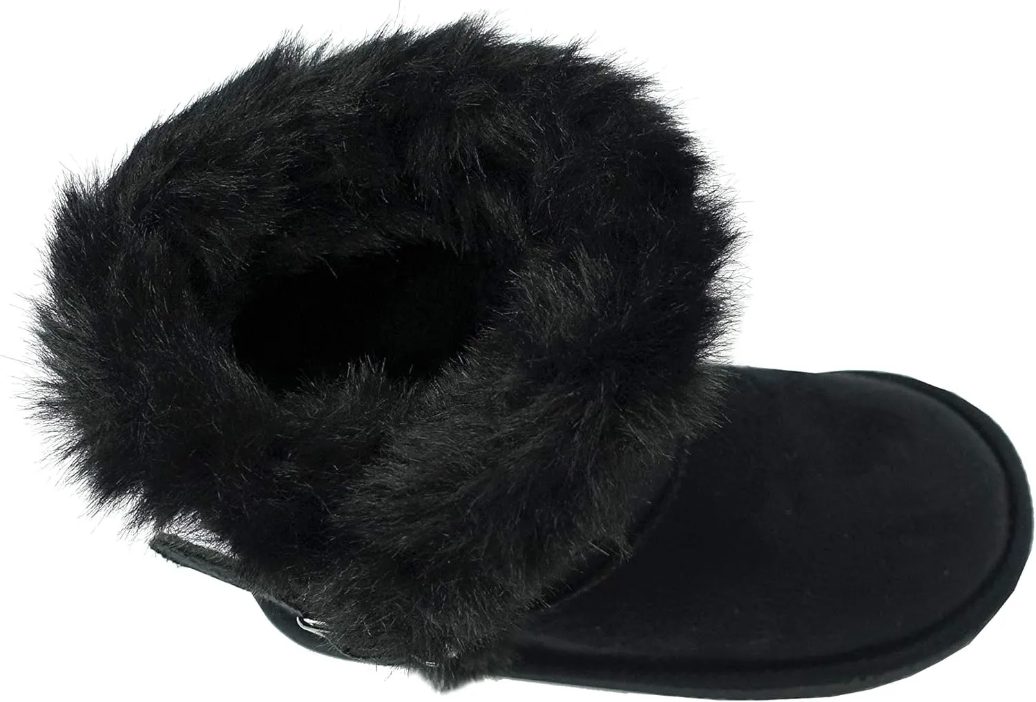 REDVOLUTION Kids Boots Toddler Girls Cute Butterfly Bow | PomPom PU leather Boot (Toddler/Small Kid)