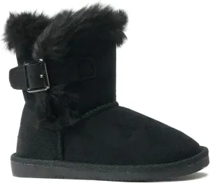 REDVOLUTION Kids Boots Toddler Girls Cute Butterfly Bow | PomPom PU leather Boot (Toddler/Small Kid)