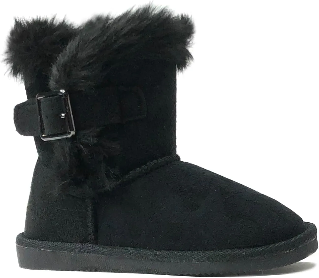 REDVOLUTION Kids Boots Toddler Girls Cute Butterfly Bow | PomPom PU leather Boot (Toddler/Small Kid)