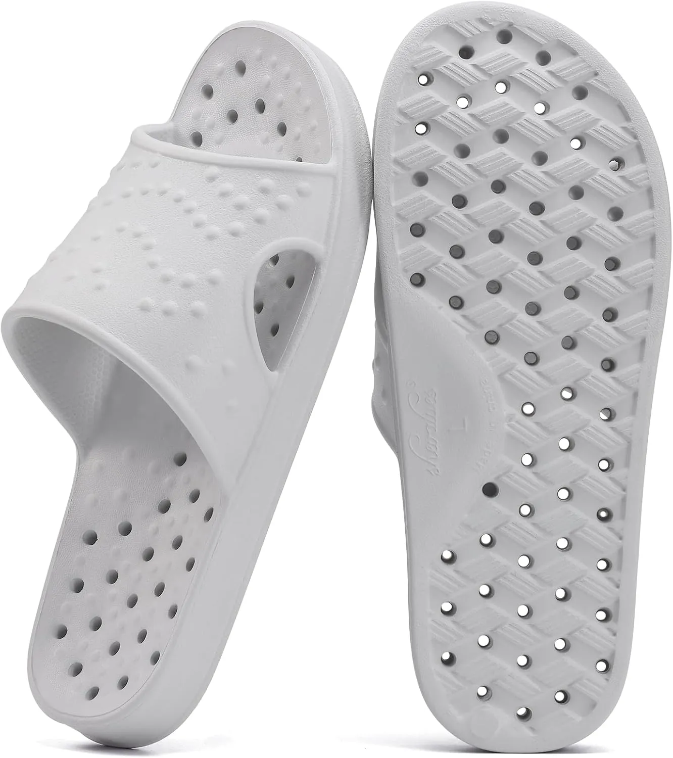 shevalues Shower Shoes for Women with Arch Support Quick Drying Pool Slides Lightweight Beach Sandals with Drain Holes