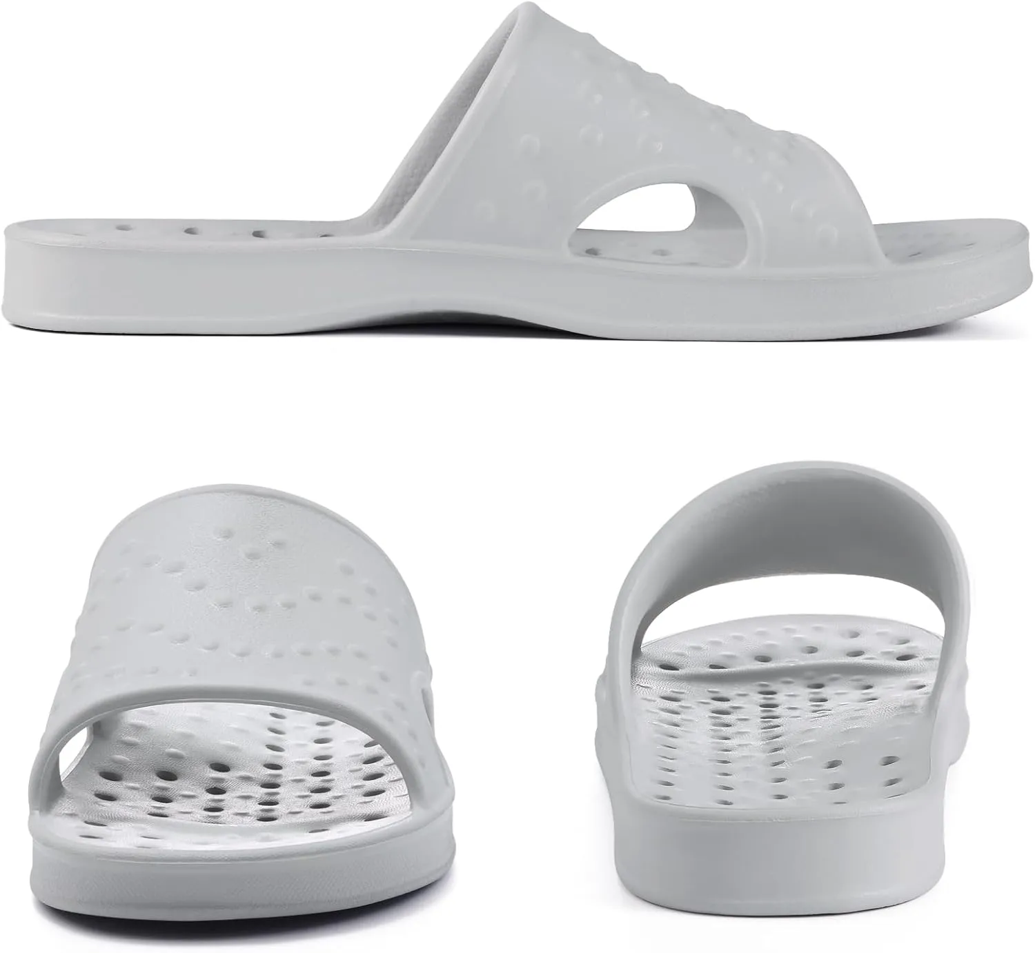 shevalues Shower Shoes for Women with Arch Support Quick Drying Pool Slides Lightweight Beach Sandals with Drain Holes