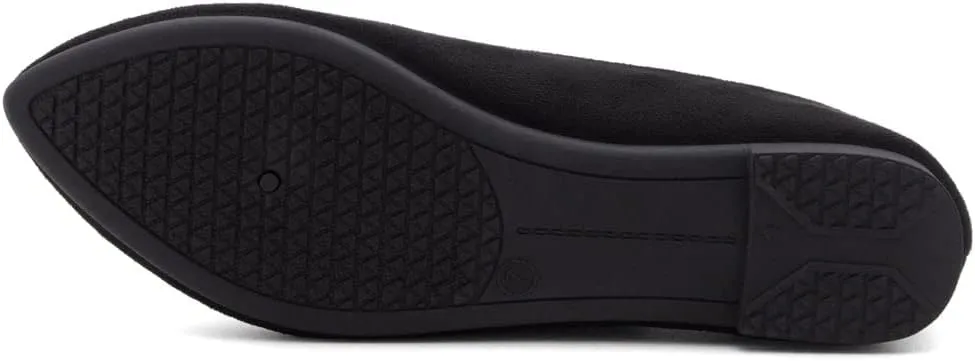 Shoe Land Womens SL-Kathleen Ballet Flats Pointed Toe Flat Shoes Classic Ballerina Comfort Dressy Shoes for Daily Work Office