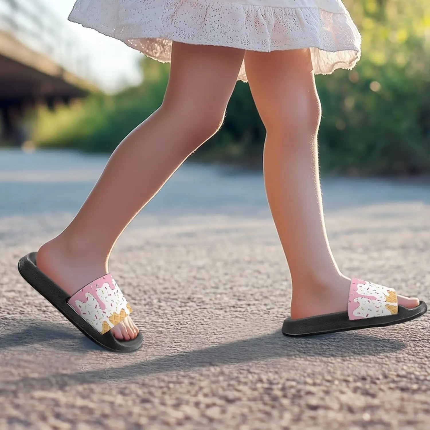 Slides for Boys Girls Quick Drying Kids Slides Sandals Non-Slip