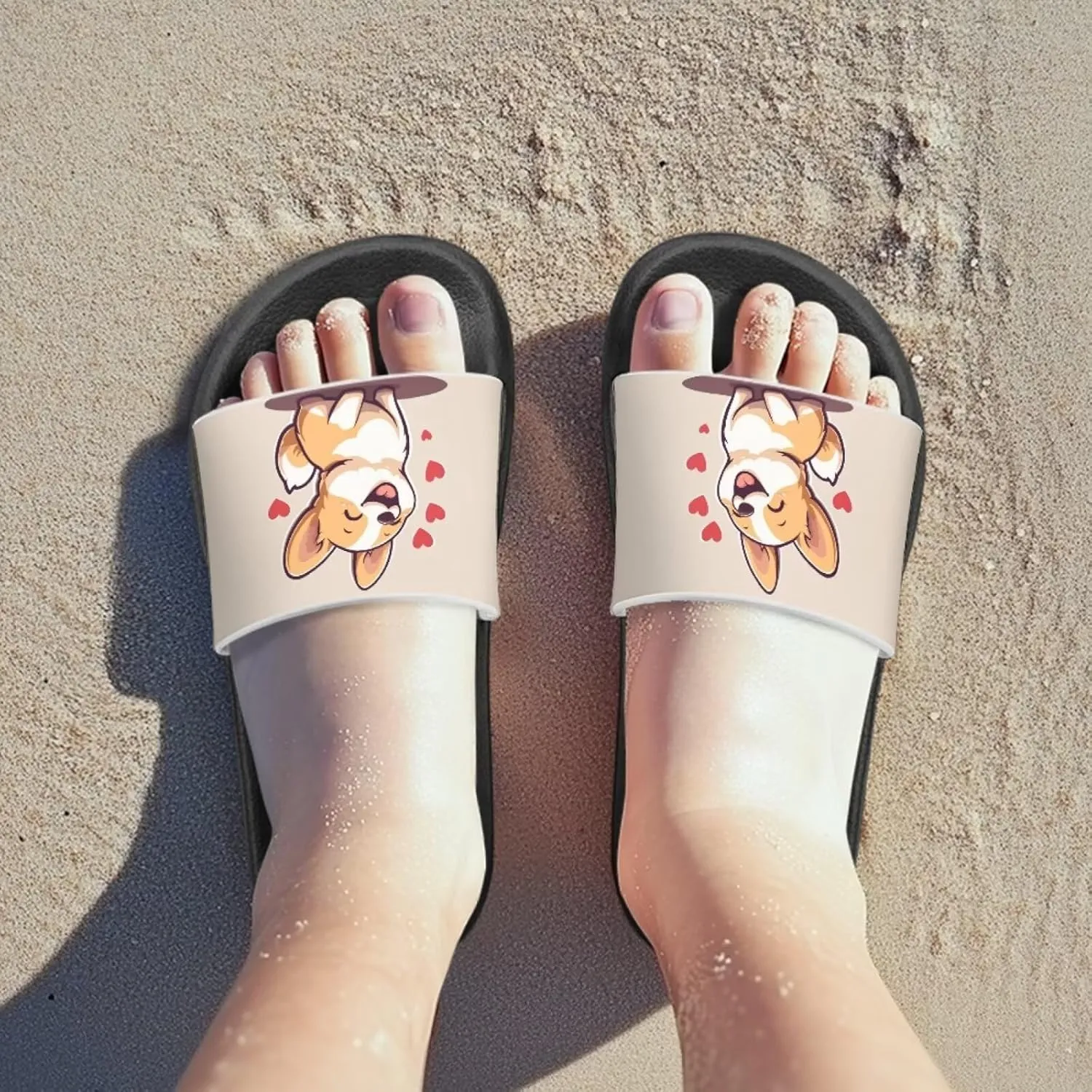 Slides for Kids Beach Water Shoes Non-Slip Quick-Dry Sandals for Girls Boys