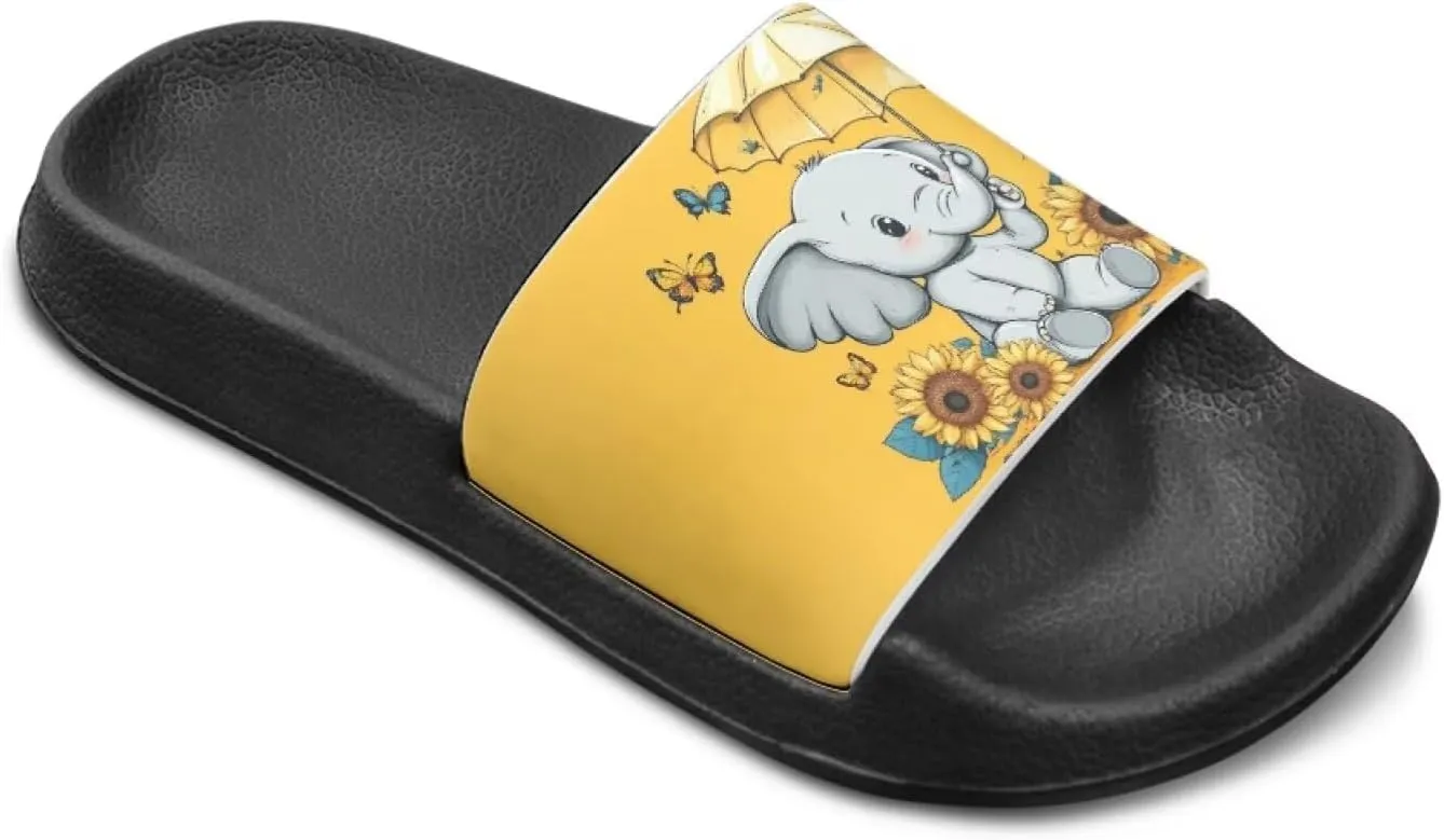 Slides for Kids Beach Water Shoes Non-Slip Quick-Dry Sandals for Girls Boys