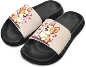 Slides for Kids Beach Water Shoes Non-Slip Quick-Dry Sandals for Girls Boys