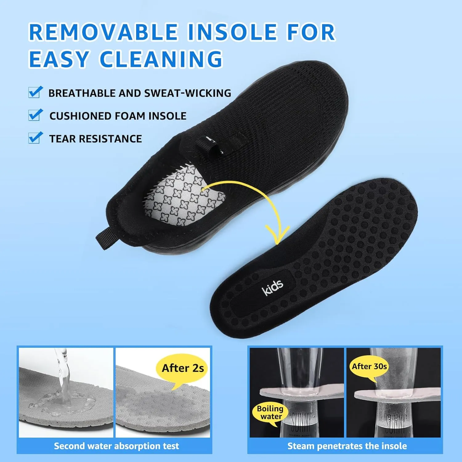 Slip on Sneakers for Boys Girls Shoes