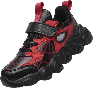 Spider Kid Sneakers Athletic Running Lightweight Stylish Shoes for Boys Girls Halloween Christmas New Year Party