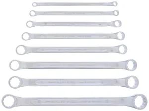 Stahlwille 96410704 Double Ended Ring Wrench Set Corona, 6mm x 7mm to 20mm x 22mm, Shallow Offset, Chrome Alloy Steel, Chrome Plated, No.23/8, 8 pcs