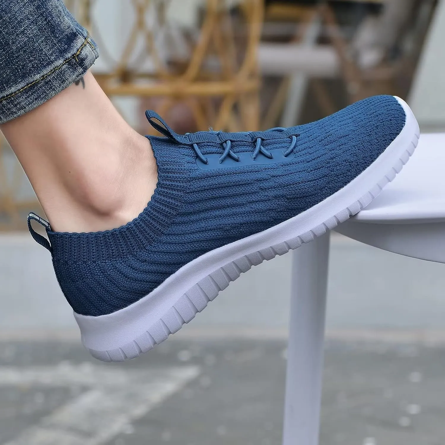 TIOSEBON Women's Slip On Walking Shoes Lightweight Casual Running Sneakers