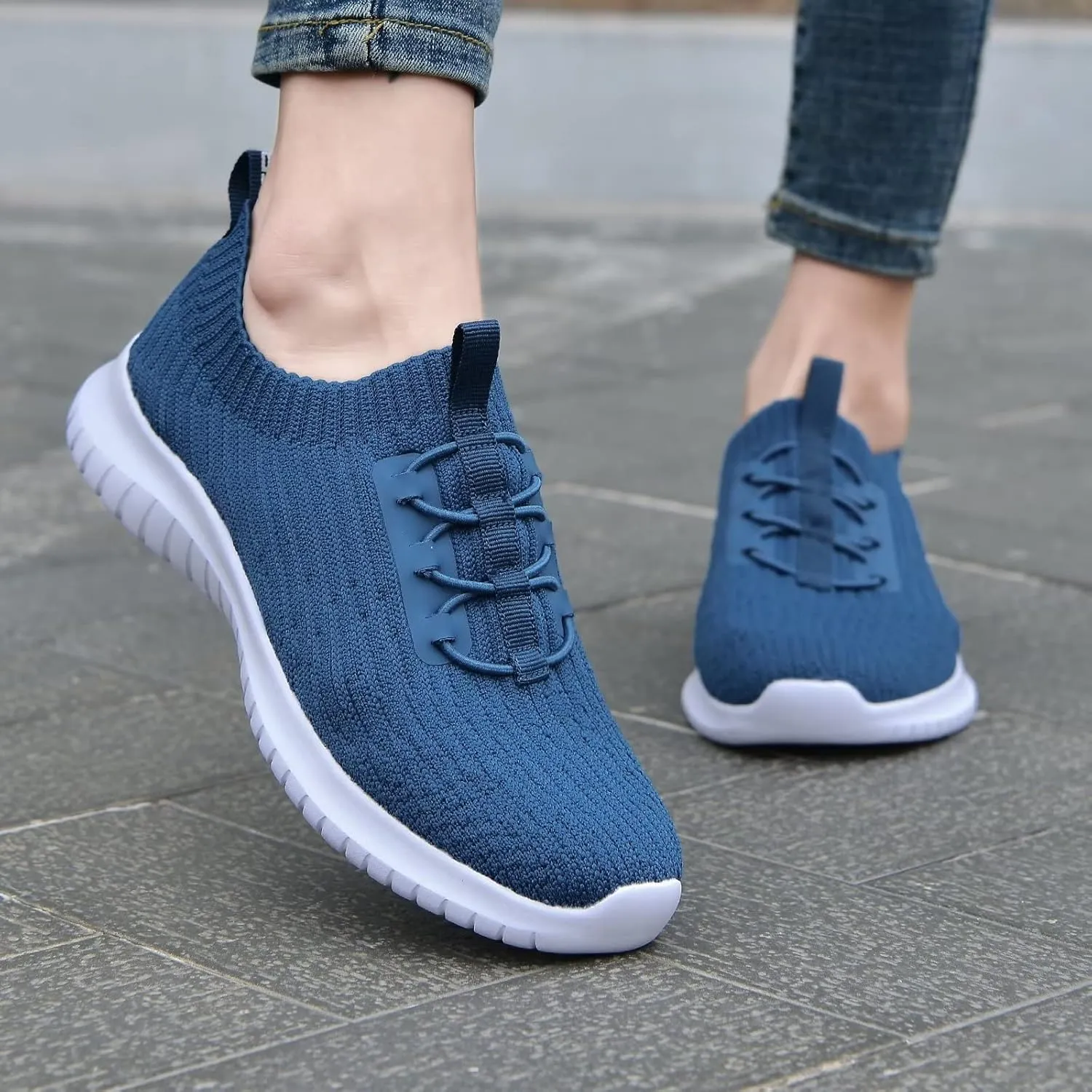 TIOSEBON Women's Slip On Walking Shoes Lightweight Casual Running Sneakers