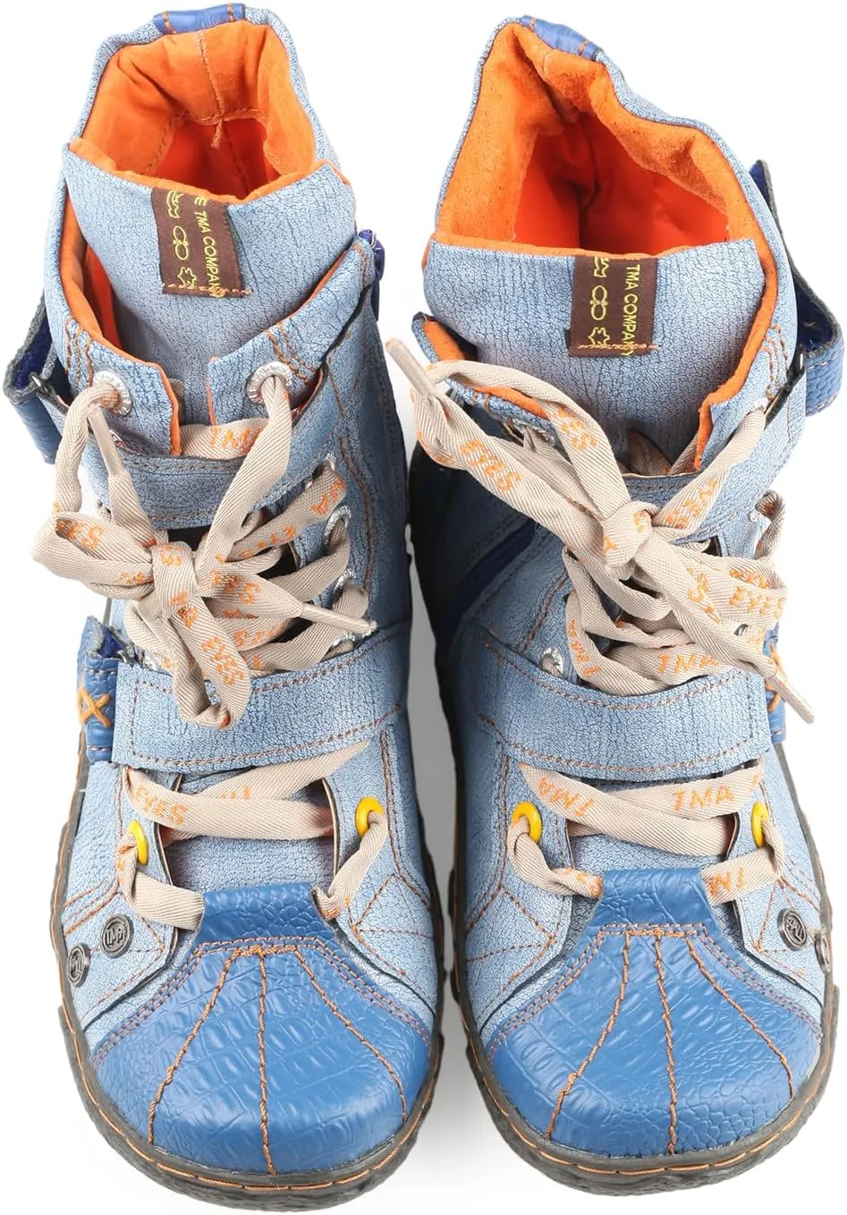 TMA EYES Women's PU Lining Flat Ankle Boots with Zipper - Perfect for Casual Wear