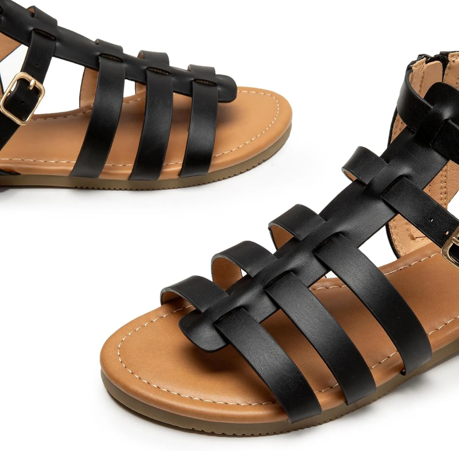 Trary Womens Sandals, Gladiator Sandals for Women, Wide Width Sandals for Women, Strappy Sandals, Flat Sandals for Women, Trendy Sandals Women Dressy Summer Flat, Comfortable Sandals Women