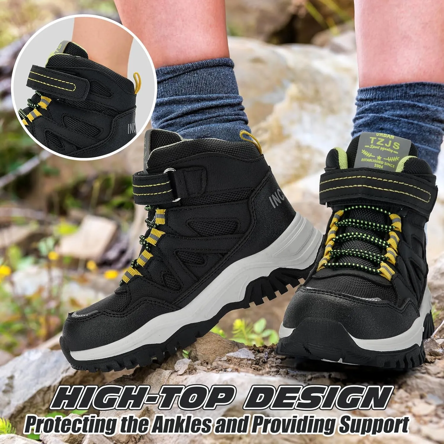 TZJS Kids Hiking Shoes Suitable Hiking Shoes for Both Boys and Girls,Boys Hiking Shoes,Kids Hiking Boots,Toddler Hiking