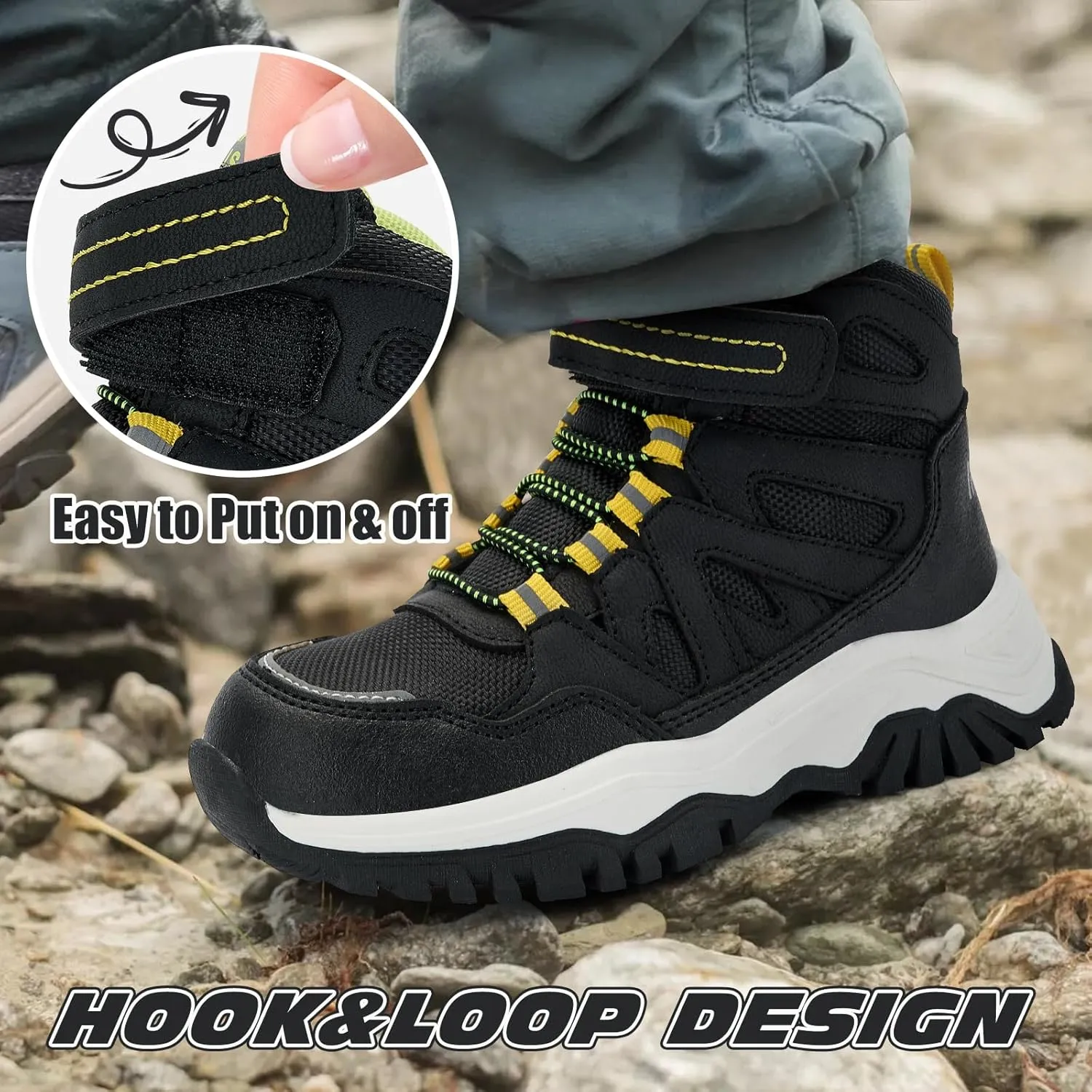 TZJS Kids Hiking Shoes Suitable Hiking Shoes for Both Boys and Girls,Boys Hiking Shoes,Kids Hiking Boots,Toddler Hiking