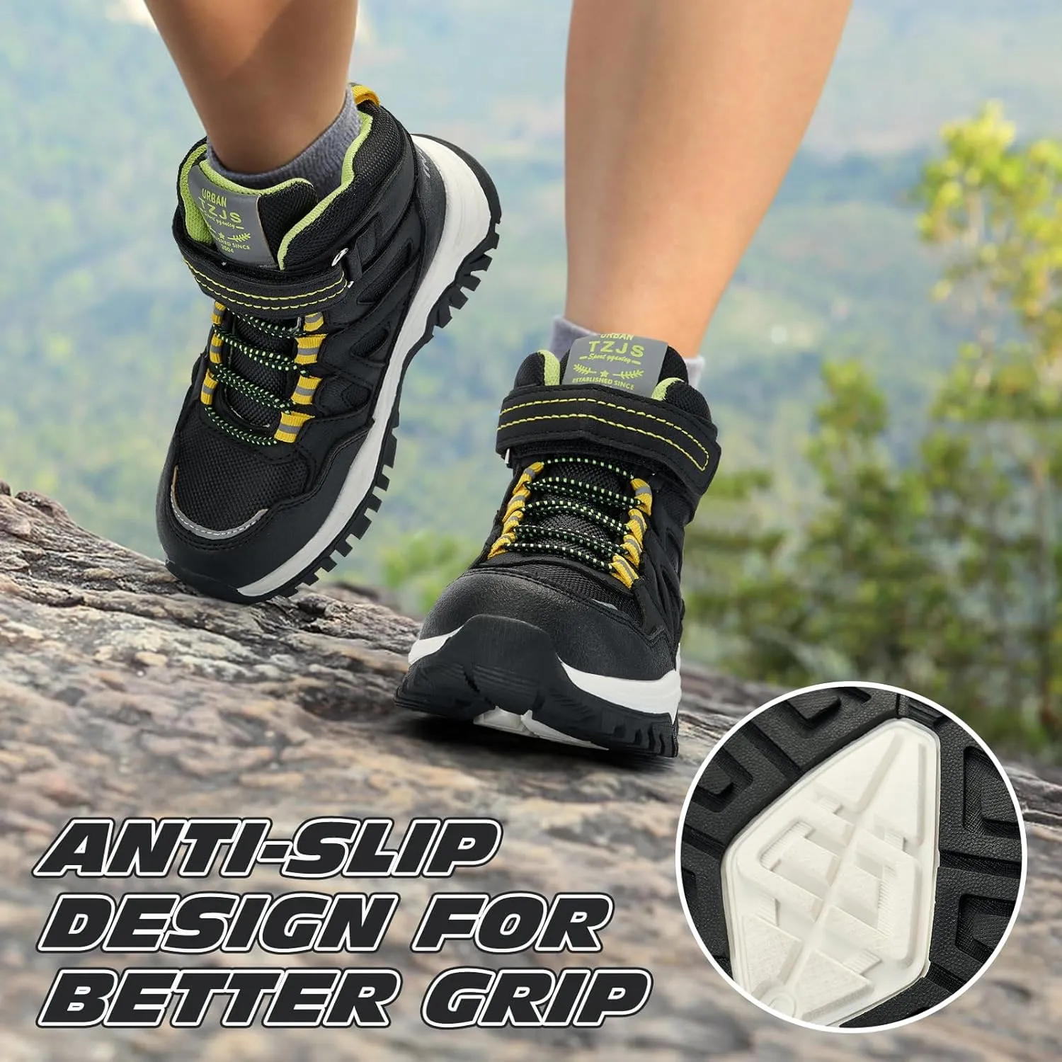 TZJS Kids Hiking Shoes Suitable Hiking Shoes for Both Boys and Girls,Boys Hiking Shoes,Kids Hiking Boots,Toddler Hiking
