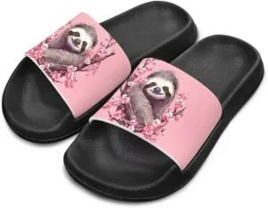 UNICEU Kids Slippers Slip-On Open Toe Quick Drying Slides Sandals Girls Boys Casual Non-Slip Lightweight Shower Shoes