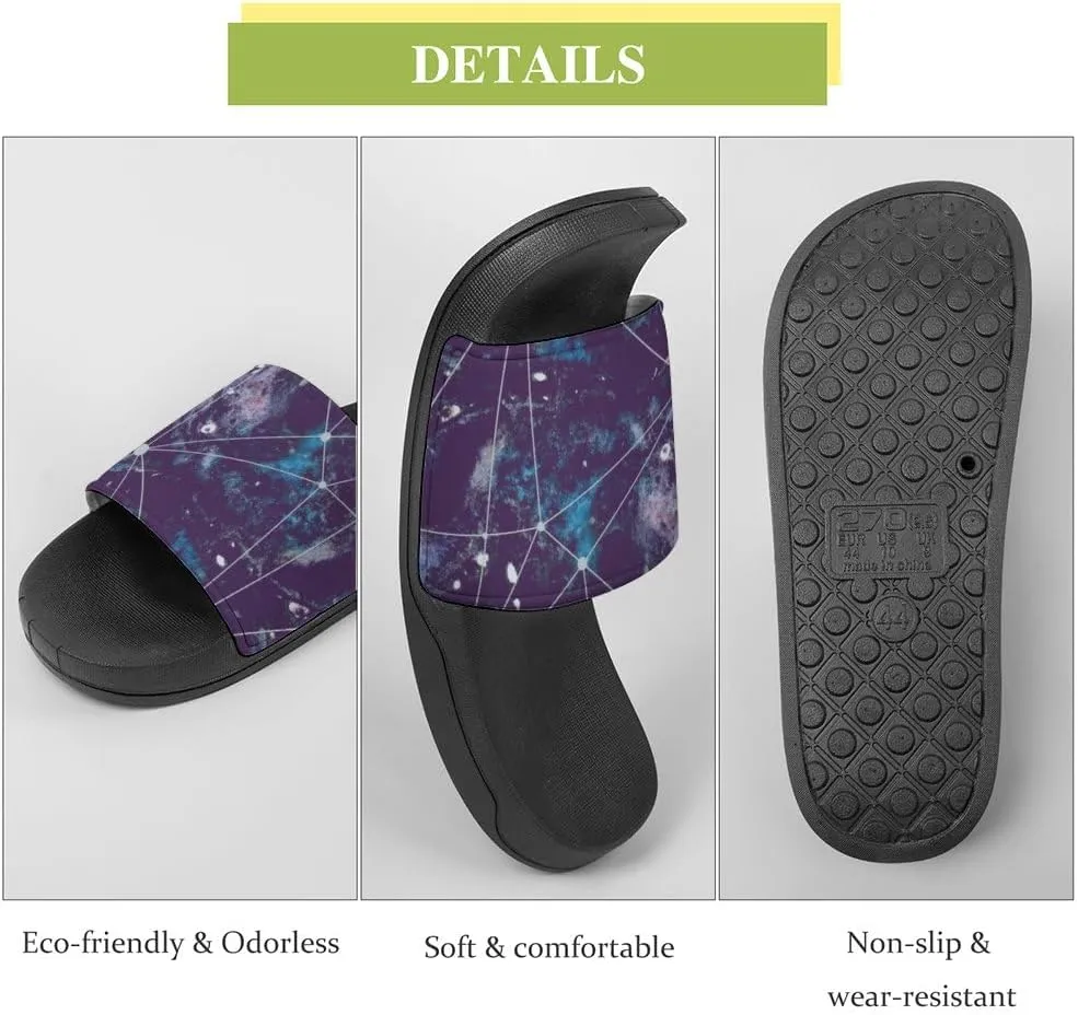 Unisex Slides for Women Men, Comfortable Slippers Slides, Non-slip Shower Shoes House Fashion Thick for Indoor & Outdoor（23062506）