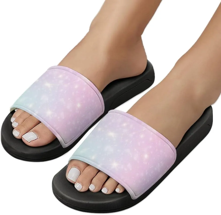Unisex Slides for Women Men, Comfortable Slippers Slides, Non-slip Shower Shoes House Fashion Thick for Indoor & Outdoor（23073101）