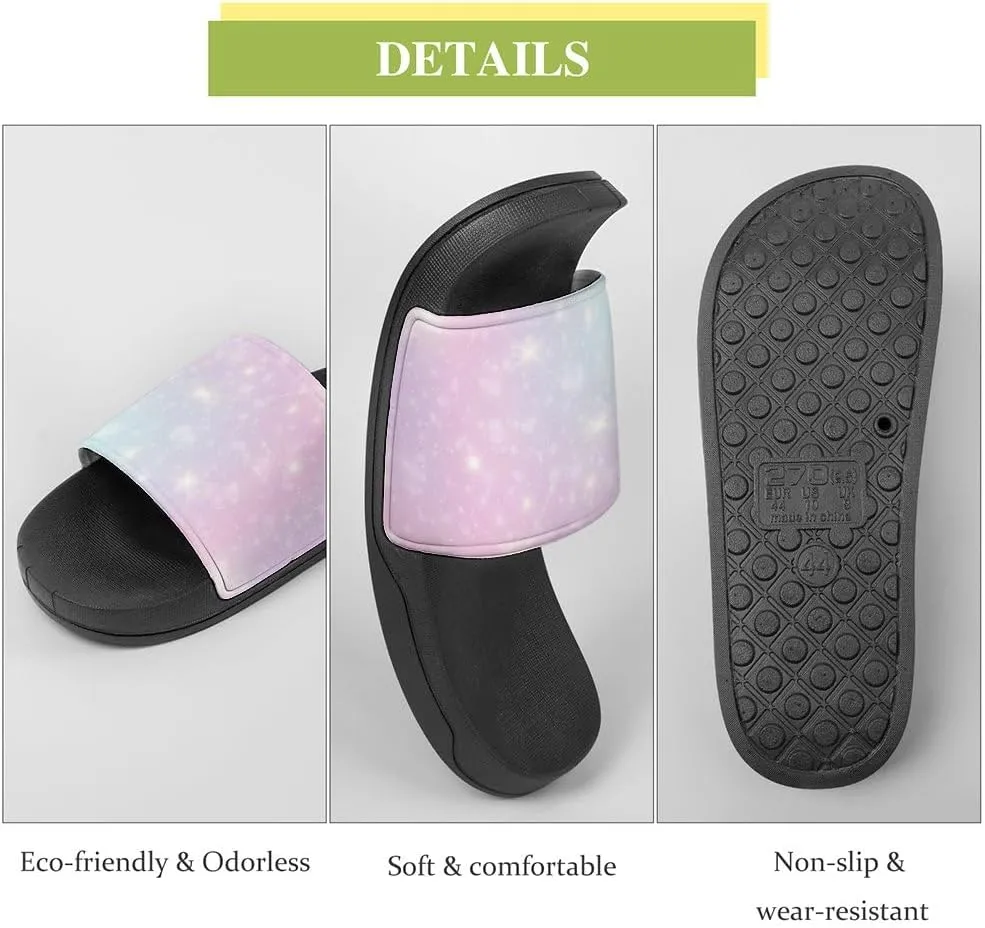 Unisex Slides for Women Men, Comfortable Slippers Slides, Non-slip Shower Shoes House Fashion Thick for Indoor & Outdoor（23073101）