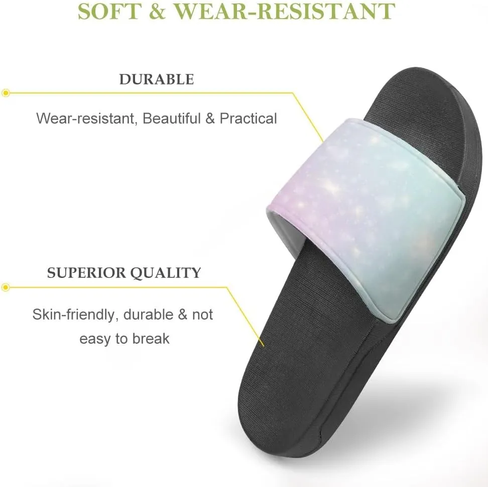 Unisex Slides for Women Men, Comfortable Slippers Slides, Non-slip Shower Shoes House Fashion Thick for Indoor & Outdoor（23073101）