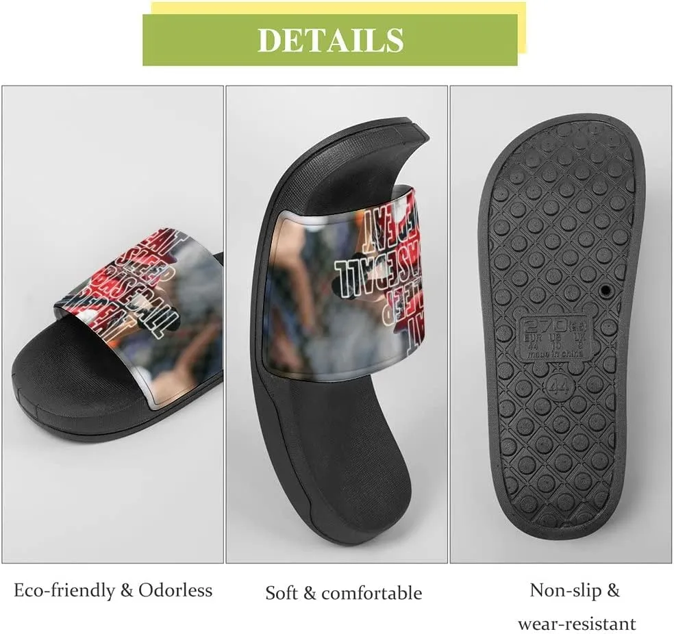 Unisex Slides for Women Men, Comfortable Slippers Slides, Non-slip Shower Shoes House Fashion Thick for Indoor & Outdoor（23073101）