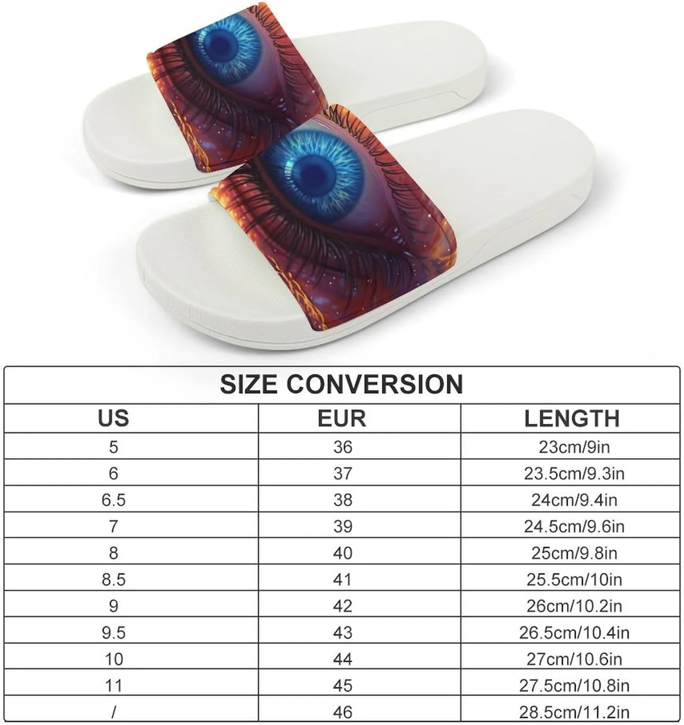 Universe Eye Funny House Sandals Non Slip Shower Slippers Quick Drying Bathroom Shoes for Women Men
