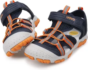 UOVO Boys Sandals Kids Sandals Hiking Athletic Closed-Toe Beach Summer Sandals for Boys Quick-Drying