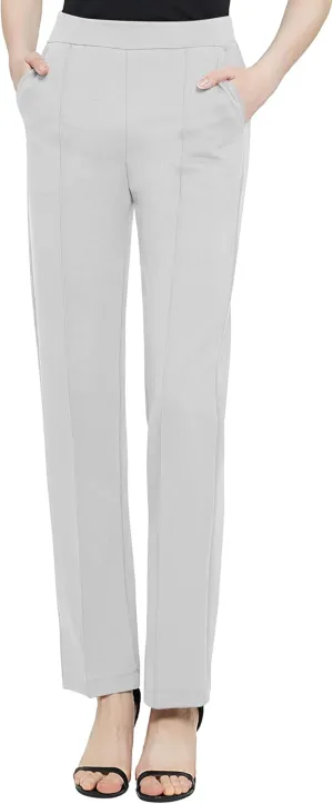 Urban CoCo Women's Yoga Dress Pants Stretchy Casual Slacks Straight Leg Work Pants with Pockets