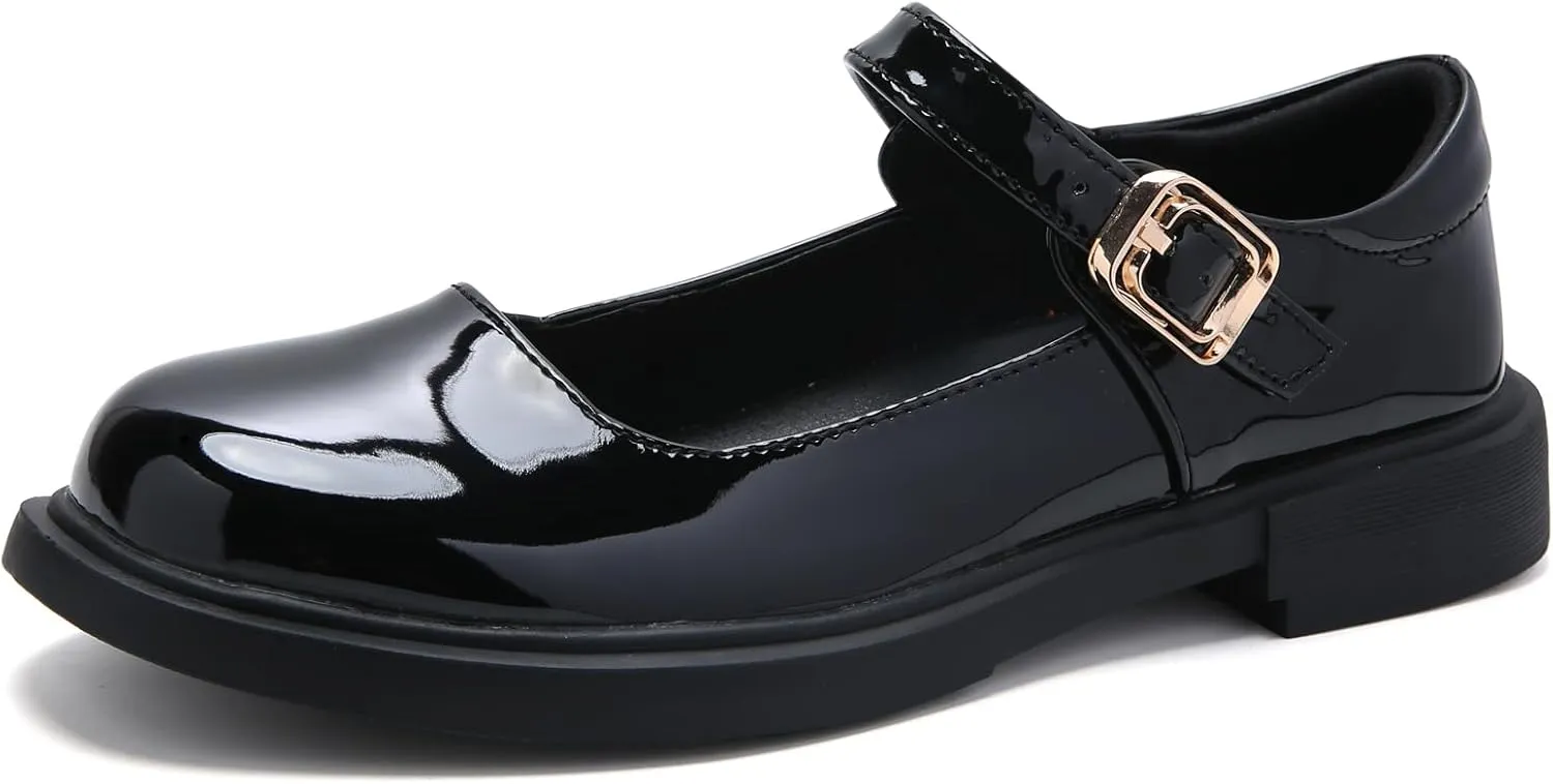 UZB Mary Jane Shoes Womens Flats Shoes Round Toe Ankle Strap Dress Ballet Shoes