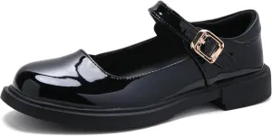 UZB Mary Jane Shoes Womens Flats Shoes Round Toe Ankle Strap Dress Ballet Shoes