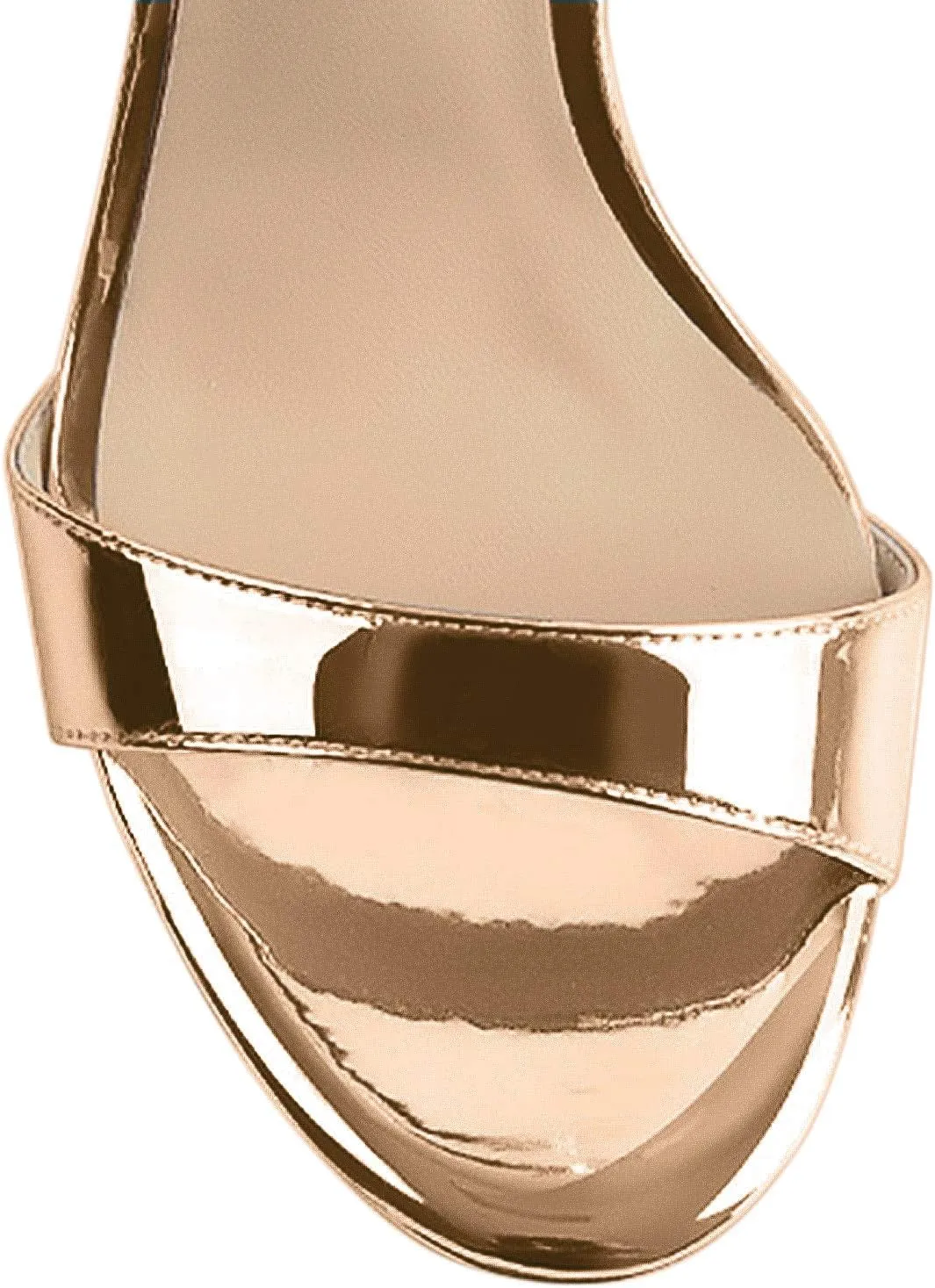 VERISSON Women's Stiletto Sandals Platform High Heeled Ankle-wrap Open Toe Buckle Sandals Party Dressing