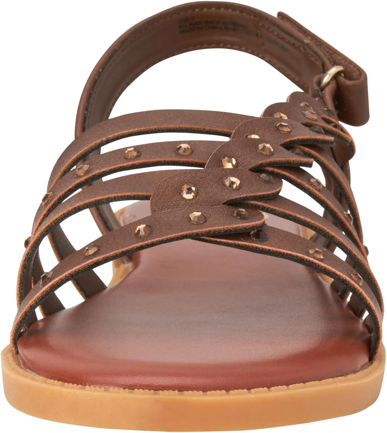 Vince Camuto Girls Sandals - Open Toe Braided Strap Dress Sandals with Rhinestones, Summer Shoes for Easter Travel & Parties