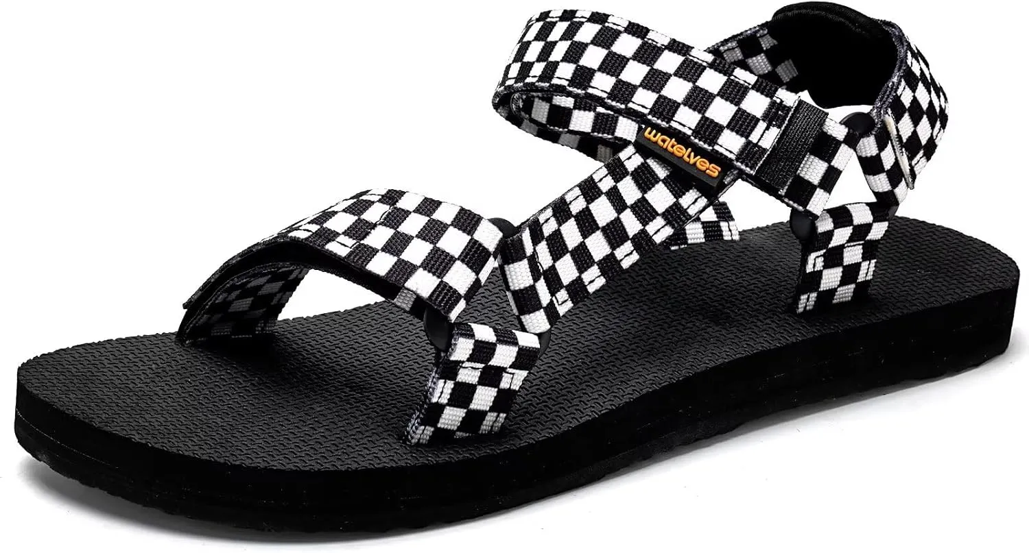 WateLves Womens-Sport-Sandals Outdoor Hiking Sandals with-Arch-Support Comfortable Webbing-Water-Athletic Beach-Sandals for Travel-Walking-Trekking-Camping