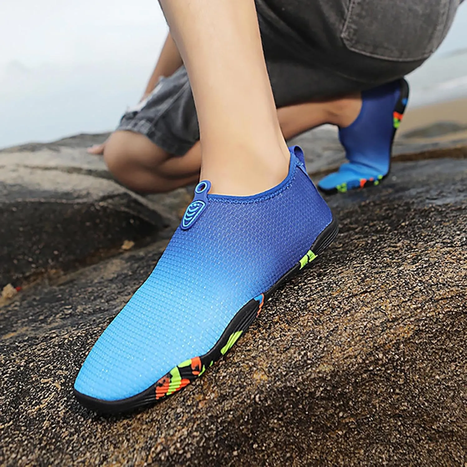 Water Shoes Men Wide Width Barefoot Aqua Socks Quick Dry Women Hiking Water Shoes Mens Water Shoes Wide Aqua Sports Outdoor Shoes for Pool Beach Surf Water Park Yoga