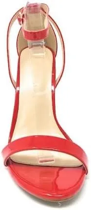 Wild Diva Women's Tampa-07 Round Toe Ankle Strap Stiletto High Heel Sandals