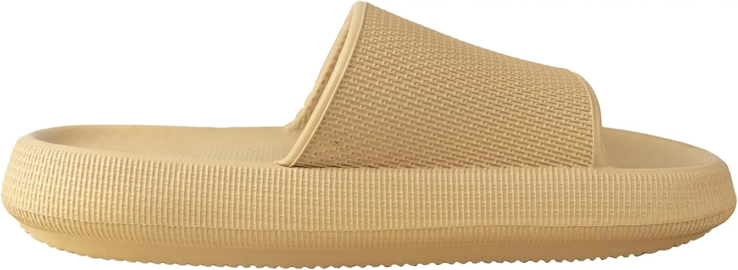 Wingu Pillow Slippers for Women and Men - Non-Slip EVA Shower Sandals | Thick 1.77-Inch Sole Slides for Indoor & Outdoor | Cloud Comfort, Quick-Dry, Lightweight House Shoes