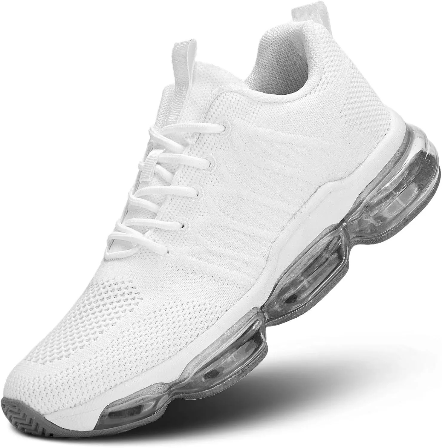 Womens Air Cushion Running Shoes Walking Jogging Fitness Gym Fashion Sneakers Lace Up Casual Comfortable Work Tennis Sport Athletic Trainers