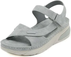 Women's Casual Walking Sports Athletic Sandals Comfortable Hook and Loop Lightweight Outdoor Hiking Summer Beach Sandal