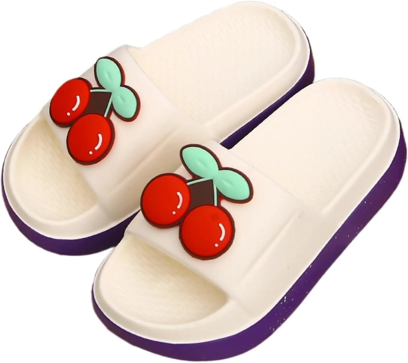Womens Cute Summer Sandals Slippers Open-Toe Pillow Slides Cushioned Home Beach Indoor Outdoor Shower Shoes
