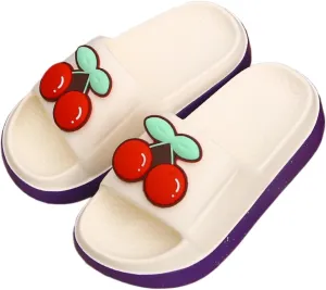 Womens Cute Summer Sandals Slippers Open-Toe Pillow Slides Cushioned Home Beach Indoor Outdoor Shower Shoes