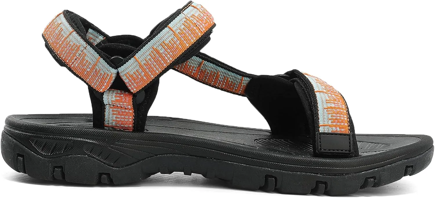 Women's Hiking Sport Sandals Water Outdoor Athletic Shoes With Arch Support Adjustable Velcro Beach Shoes