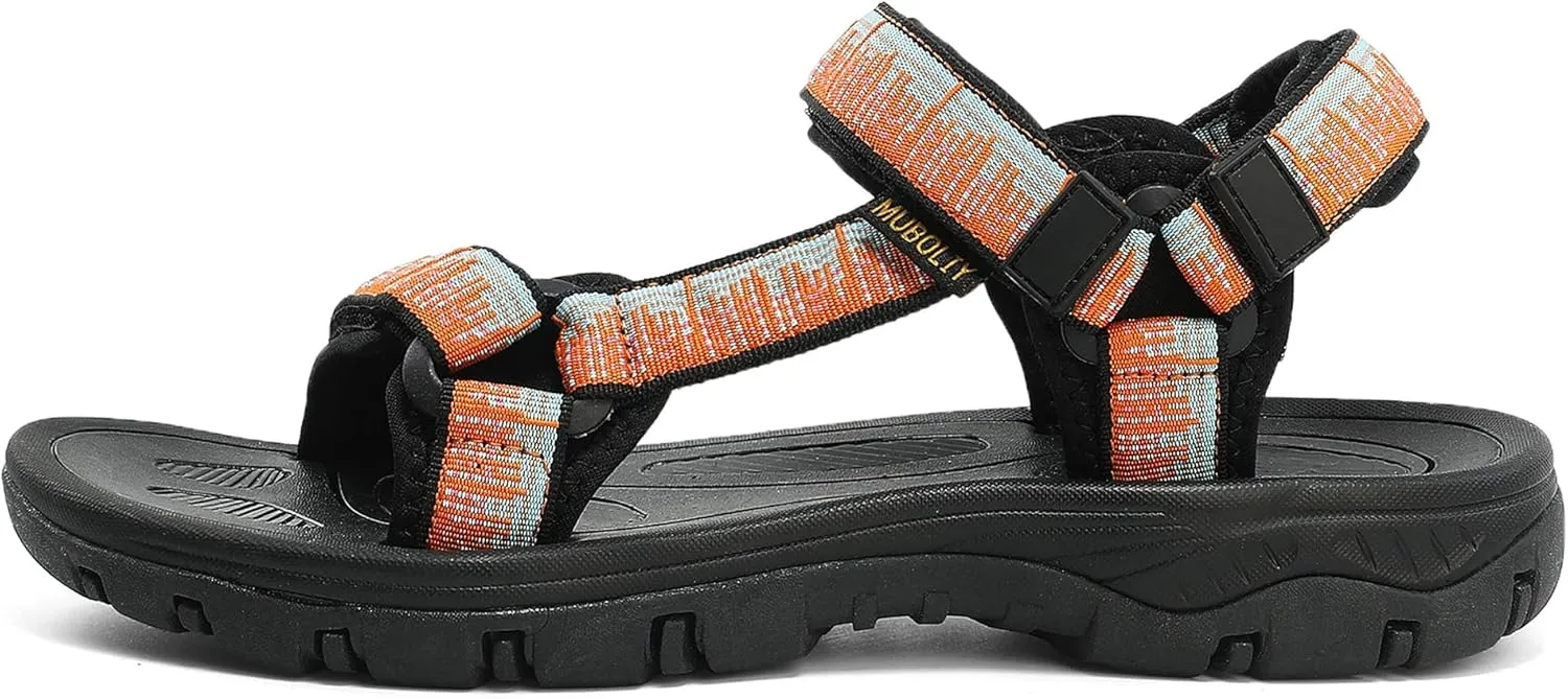 Women's Hiking Sport Sandals Water Outdoor Athletic Shoes With Arch Support Adjustable Velcro Beach Shoes