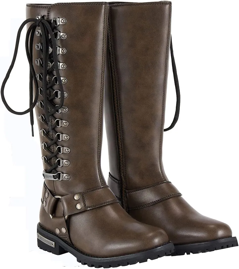Women's Knee-High Fashion Boots, Comfortable Low Heel Mid Calf Flat Boots for Ladies.