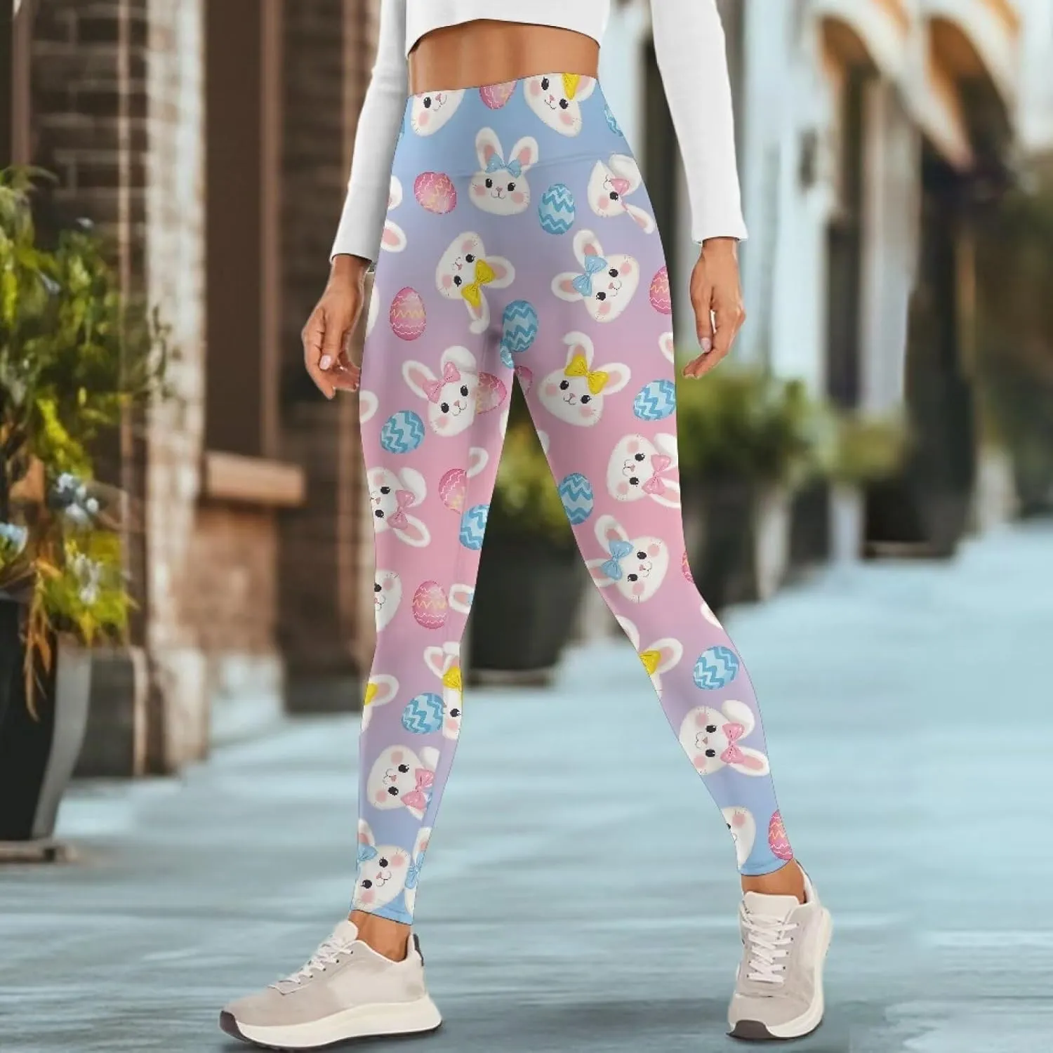 Women's Leggings with Pockets Tummy Control High Waist Yoga Leggings Soft Stretchy Workout Yoga Pants